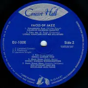 10'' - Art Tatum Trio/ Charlie Parker All-Stars/ Lionel Hamptom Group - Faces Of Jazz