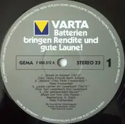 LP - Heinz Erhardt / Peter Frankenfeld / Rick Abao - Fahren Sie Mit VARTA Auf Der Rendite-Rille! VARTA Batterien Bringen Rendite Und Gute Laune!