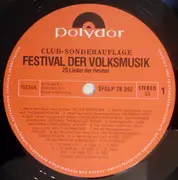LP - Peter Schreier, Thomanerchor, Hermann Prey - Festival Der Volksmusik (20 Lieder Der Heimat)