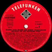 LP - Beliebte Stars singen - Festkonzert Der Volksmusik