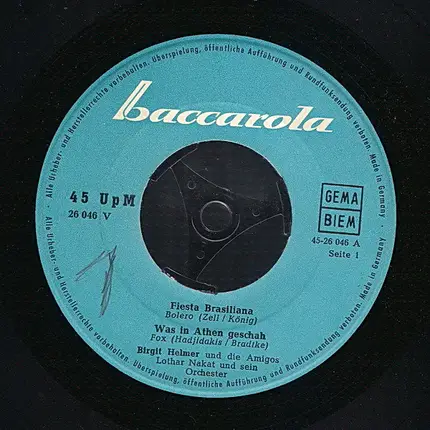 Various - Fiesta Brasiliana / Was In Athen Geschah / Heimweh Nach Wind Und Meer / Rolling Home To Waikiki