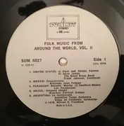 LP - Various - Folk Music From Around The World, Vol II