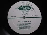 LP - Tom Kines, Josh White a.o. - Folk Sampler 5 - Mono + Booklet