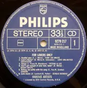 LP - Various - For Lovers Only