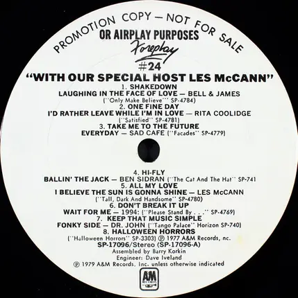 Rita Coolidge / Dr. John a.o. - Foreplay #24: 'With Our Special Host Les McCann'