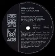 LP - Orchester Kurt Edelhagen, Paul Kuhn a.o. - Gala Abend Der Schallplatte Berlin 1971