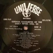 LP - Various - German Favorites Of The Early 50's - Mono