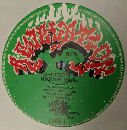 Brinsley Schwarz, Skin Alley, The Grateful Dead - Glastonbury Fayre - The Electric Score