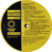 LP - London Pops Orchestra - Golden Hour Presents Hit Sounds In Stereo For Late Night Listening - Embosed Clock-Face Sleeve