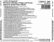 CD - Various - 'Got To Dance' (Broadway Melodies Of Stage And Screen Played By British Dance Bands)