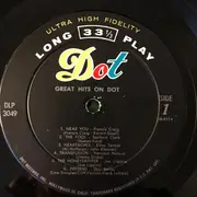 LP - Billy Vaughn, Sanford Clark, a.o - Great Hits On Dot - Mono