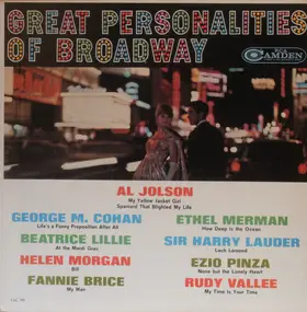 Al Jolson - Great Personalities Of Broadway