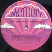 LP - Anita Harris, Asha Puthli, Tina Charles a.o. - Great Songs, Great Singers, Vol. 2