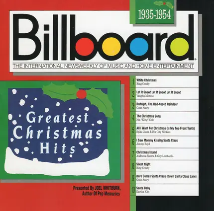 Bing Crosby, Vaughn Monroe, Nat "King" Cole, a,o, - Greatest Christmas Hits Billboard 1935-1954