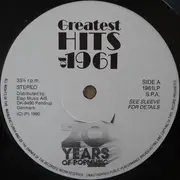 Double LP - Various - Greatest Hits Of 1961