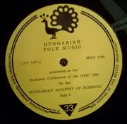 LP - Various - Hungarian Folk Music - Mono