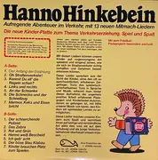 LP - Kinder-Hörspiel - Hanno Hinkebein - Aufregende Abenteuer Im Verkehr