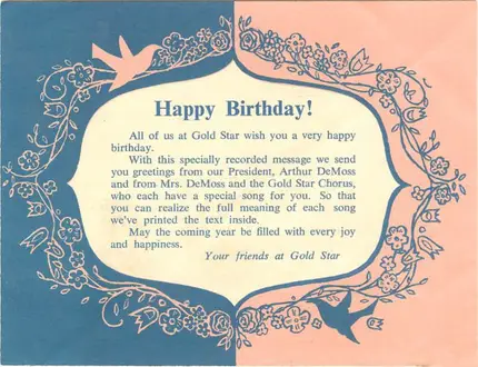 Various - Happy Birthday From Gold Star