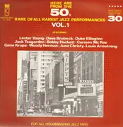 LP - Various - Here Are From The 50's Rare Of All Rarest Jazz Performances Vol. 1