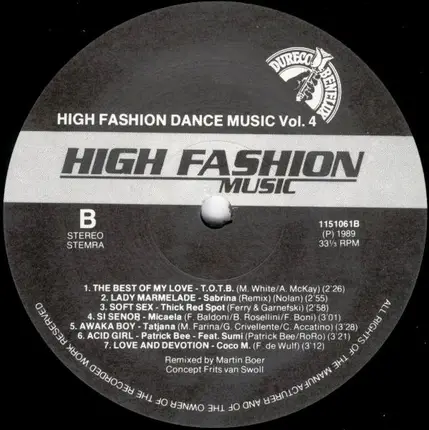 Kraze a.o. - High Fashion Dance Music Vol. 4