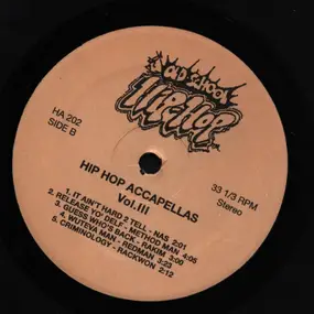 Various Artists - Hip Hop Accapellas Vol. III