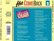 CD - Sampler - Hit Come Back - Himmlische Schlager Nr. 1 - 1955-1960