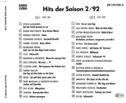 Double CD - Peter Alexander / Roger Whittaker a.o. - Hits Der Saison 2/92