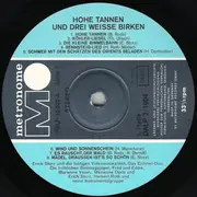 Double LP - Marianne Vasel, Marianne Opitz, Erich Storz a.o - Hohe Tannen & Drei Weisse Birken