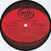 LP - Various - Hommage À Léo Ferré (Les Grands Artistes Français Rendent ...)