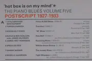 LP - Turner Parrish, Rufus Quillian a.o. - 'Hot Box Is On My Mind' - Postscript 1927-1933