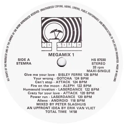Sisley Ferré, Gotcha, Attack, A.O - Hotsound Megamix 1