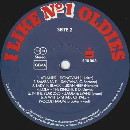 Donovan, Santana - I Like No1 Oldies