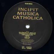 LP - Schola Hungarica / Hugo Distler / The Econe Seminary - Incipit Musica Catholica