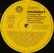 LP - Bach / Byrd / Redel / Baur a.o. - Jugend Musiziert - Preisträger 1984 21. Bundeswettbewerb - +booklet