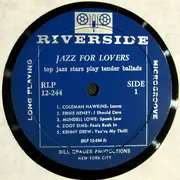LP - Various - Jazz For Lovers - Mono