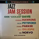 LP - Coleman Hawkins, Oscar Pettiford, Red Norvo, Charlie Parker, Eddie 'Lockjaw' Davis, Dizzy Gillespie - Jazz Jam Session