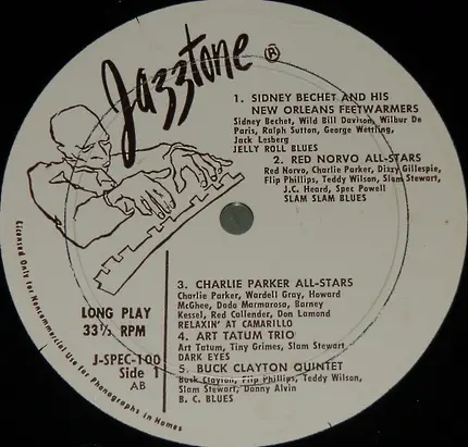 Coleman Hawkins Quartet, Jack Teagarden and his Orchestra, Errol Garner Trio... - Jazz Sampler