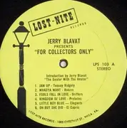 LP - Various - Jerry Blavat Presents 'For Collectors Only'