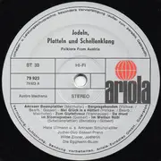 LP - Hans Ullmann, Die Eggmann-Buam, Jodler-Duo Gasser-Prenn, a.o. - Jodeln, Platteln Und Schellenklang - Folklore From Austria