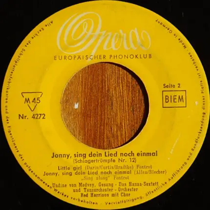 Various - Johnny, Sing Dein Lied Noch Einmal