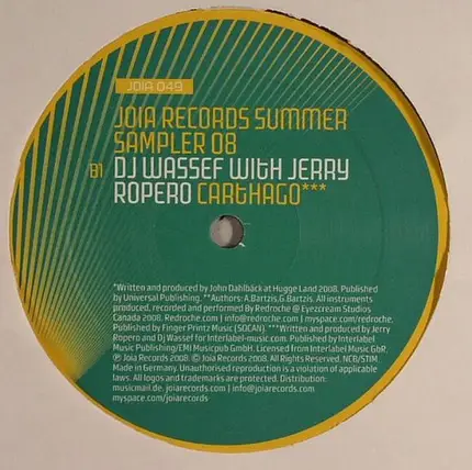 John Dahlbäck,Redroche a.o. - Joia Records Summer Sampler 08