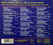 CD - Tanzorchester Hans Carste, Evelyn Künneke,Die 'Elf Kakadus, a.o, - Küss Mich, Bitte, Bitte, Küss Mich (Schlager Und Erfolgsmelodien Von Hans Carste In Originalaufnahmen, 1933 Bis 1942)