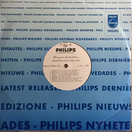 Werner Gutterer / Tony Bennett / Nina Tscharowa a.o. - Klingende Kostbarkeiten - Neuheiten März/April 1958