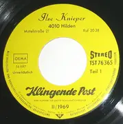 7inch Vinyl Single - Various - Klingende Post Herbst 1969