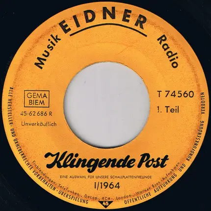 Various - Klingende Post I/1964