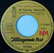 7inch Vinyl Single - Ronny, Manuela, Frank Sinatra - Klingende Post II/1966