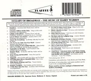 CD - Al Jolson / Bing Crosby / a.o. - Lullaby Of Broadway - The Music Of Harry Warren