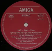 LP - Manfred Krug, Eberhard Esche a.o. - Lyrik - Jazz - Prosa