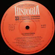LP - D. De Martis a.o - La Gioconda