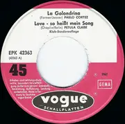 7inch Vinyl Single - Pablo Cortez, Petula Clark, Andy Fisher - La Golondrina